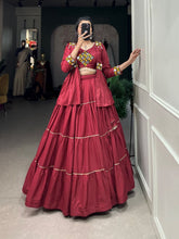 Gujarati style rayon chaniya choli with koti - readymade - lots of colours