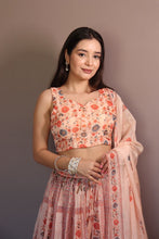 Pastel floral readymade lehenga