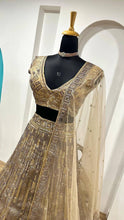 Gold net Lehenga