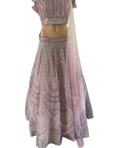 Boutique collection - pink glamour Lehenga Indo western style (one off piece)