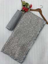 Partywear sequinned saree