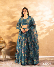 Printed chinon Lehenga readymade (plus sizes too)