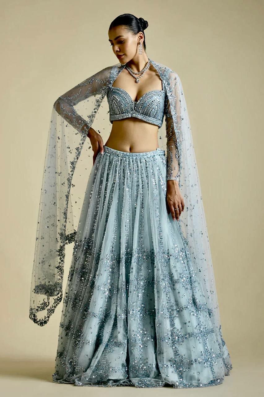 Icy queen sequins lehenga