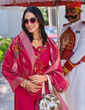 Rubab - jacquard silk salwaar kameez