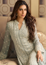 Mist grey palazzo suit