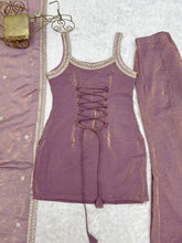 Fendy silk strappy dusty pink palazzo set