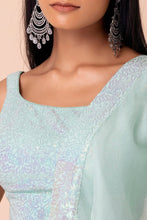 Mint green glam Lehenga