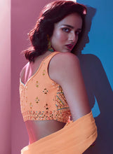 Ariana - pastel orange engagement Lehenga