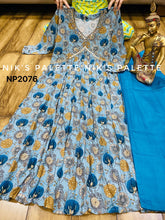 Niks collection - blue alia cut anarkali