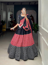 Multiple printed fabric pure cotton readymade Lehenga
