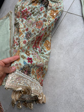 Mint green floral palazzo set