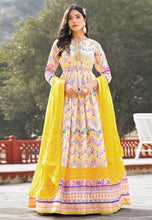 Dola silk readymade - yellow