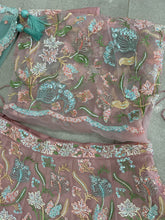Peach pink floral Lehenga