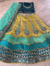 Serenity vol 4 - Light green jacquard silk Lehenga