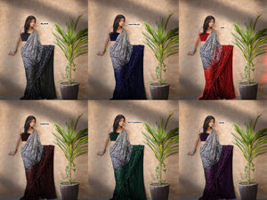 Bollywood khichdi sequins saree in wine