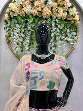 Pale yellow floral Lehenga