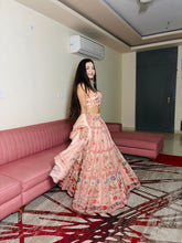 Pastel floral readymade lehenga