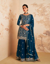 Dark blue sharara readymade - any size up to UK 20
