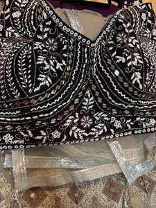 Boutique collection - brown diamond Lehenga