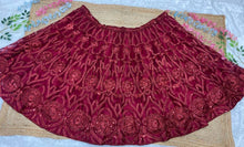Red glitter soft net Lehenga