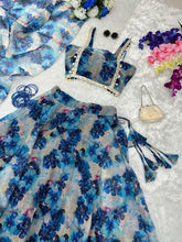 Carnation blue readymade Lehenga