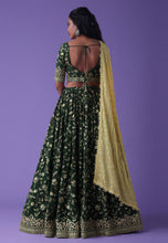 Karla collection - green Georgette Lehenga