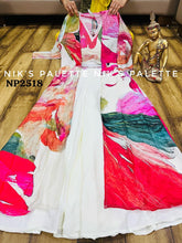 Niks collection - white palazzo and colourful blouse (mehendi night)