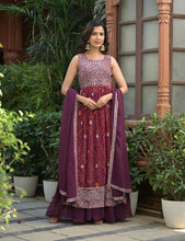 Bhandhani print georgette palazzo - nayra cut - in purple (readymade)