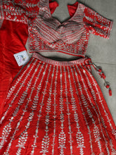 Boutique collection - Radiant Orange Embroidered Lehenga Set