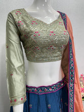 Navy blue elephant Lehenga