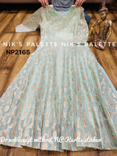 Niks - chanderi banarasi anarkali (plus size too up to UK 30)