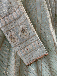 Mint green gown