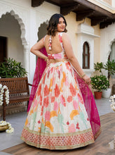 Floral white lehenga (plus size available 5XL)