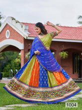 Multicoloured cotton readymade chaniya cholis