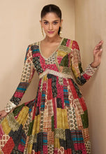 Janisha readymade - Multicoloured georgette anarkali
