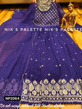 Niks collection - purple bandhani anarkali