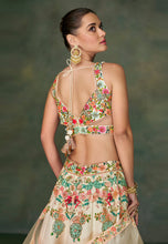 Janisha readymade - off white silk Lehenga