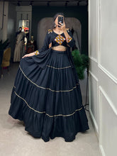 Gujarati style rayon chaniya choli with koti - readymade - lots of colours