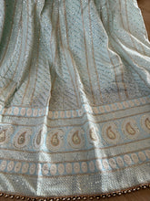 Mint green gown