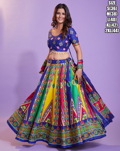 The vibrant collection - blue pure cotton readymade with hand block print