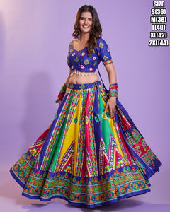 The vibrant collection - blue pure cotton readymade with hand block print