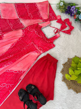 Shades of pink chiffon salwaar kameez