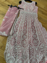 Baby pink anarkali