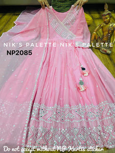 Niks collection - pink angarkha (plus size too)