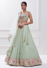 Karla collection - sky blue Lehenga
