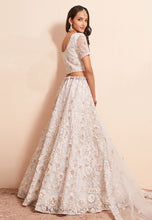 Oreya vol 2 - off white net Lehenga