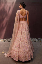 Peach floral pearl Lehenga