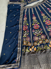 Karla collection - navy blue Lehenga