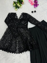 Blazer style sequinned readymade Lehenga