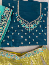 Serenity vol 4 - Light green jacquard silk Lehenga